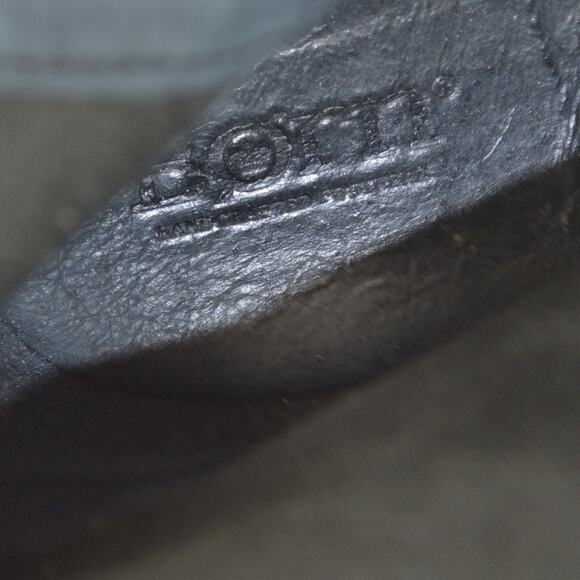 Born W31646 Tatiana Black Boots Leather Zip Women's Size 10 - Picture 14 of 15